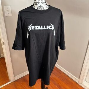 NWOT black METALLICA band Tee Size 2XL heavy metal rock goth 80s